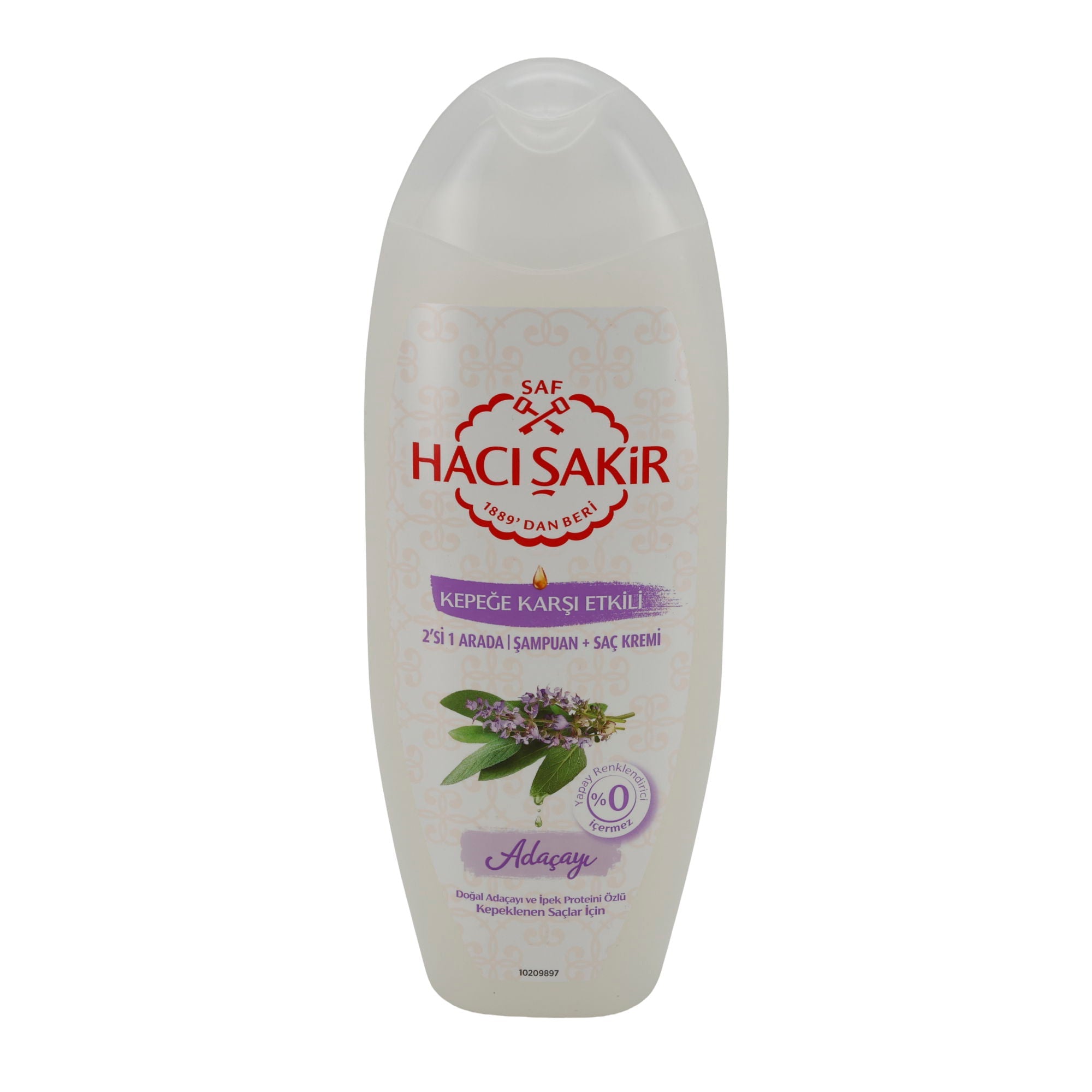 Shampoo Haci Şakir | mit Salbei | 2-in-1 gegen Schuppen | 500 ml HACI SAKIR
